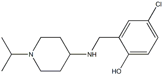 4-chloro-2-({[1-(propan-2-yl)piperidin-4-yl]amino}methyl)phenol Struktur