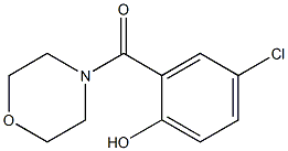 4-chloro-2-(morpholin-4-ylcarbonyl)phenol Struktur