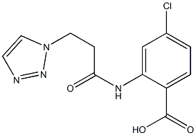 4-chloro-2-[3-(1H-1,2,3-triazol-1-yl)propanamido]benzoic acid Struktur