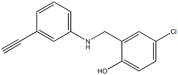 4-chloro-2-{[(3-ethynylphenyl)amino]methyl}phenol Struktur