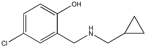 4-chloro-2-{[(cyclopropylmethyl)amino]methyl}phenol Struktur