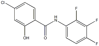 4-chloro-2-hydroxy-N-(2,3,4-trifluorophenyl)benzamide Struktur