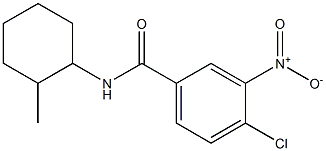 4-chloro-N-(2-methylcyclohexyl)-3-nitrobenzamide Struktur