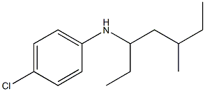 4-chloro-N-(5-methylheptan-3-yl)aniline Struktur