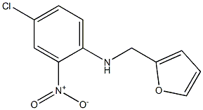 4-chloro-N-(furan-2-ylmethyl)-2-nitroaniline Struktur