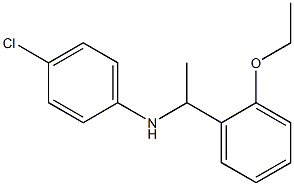 4-chloro-N-[1-(2-ethoxyphenyl)ethyl]aniline Struktur