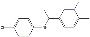 4-chloro-N-[1-(3,4-dimethylphenyl)ethyl]aniline Struktur