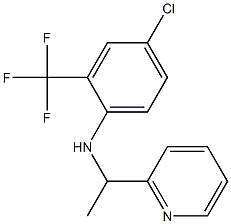 4-chloro-N-[1-(pyridin-2-yl)ethyl]-2-(trifluoromethyl)aniline Struktur