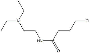 4-chloro-N-[2-(diethylamino)ethyl]butanamide Struktur