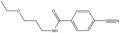 4-cyano-N-(3-ethoxypropyl)benzamide Struktur