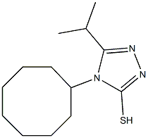 4-cyclooctyl-5-(propan-2-yl)-4H-1,2,4-triazole-3-thiol Struktur