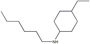 4-ethyl-N-hexylcyclohexan-1-amine Struktur