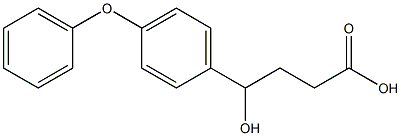 4-hydroxy-4-(4-phenoxyphenyl)butanoic acid Struktur