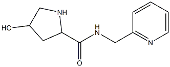 4-hydroxy-N-(pyridin-2-ylmethyl)pyrrolidine-2-carboxamide Struktur