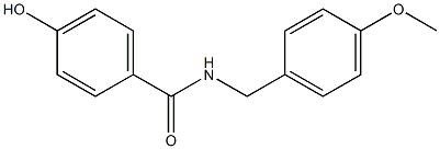 4-hydroxy-N-[(4-methoxyphenyl)methyl]benzamide Struktur