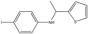 4-iodo-N-[1-(thiophen-2-yl)ethyl]aniline Struktur