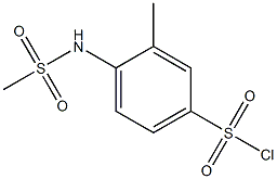 4-methanesulfonamido-3-methylbenzene-1-sulfonyl chloride Struktur