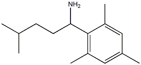 4-methyl-1-(2,4,6-trimethylphenyl)pentan-1-amine Struktur