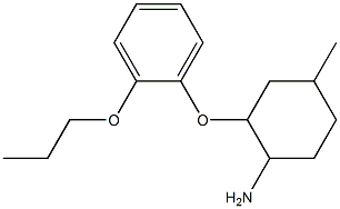 4-methyl-2-(2-propoxyphenoxy)cyclohexan-1-amine Struktur