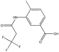 4-methyl-3-[(3,3,3-trifluoropropanoyl)amino]benzoic acid Struktur