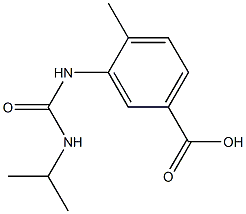 4-methyl-3-[(propan-2-ylcarbamoyl)amino]benzoic acid Struktur