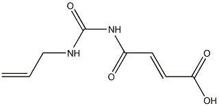 4-oxo-4-[(prop-2-en-1-ylcarbamoyl)amino]but-2-enoic acid Struktur