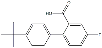 4'-tert-butyl-4-fluoro-1,1'-biphenyl-2-carboxylic acid Struktur