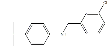 4-tert-butyl-N-[(3-chlorophenyl)methyl]aniline Struktur