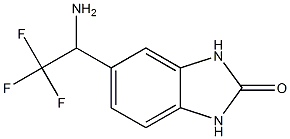 5-(1-amino-2,2,2-trifluoroethyl)-2,3-dihydro-1H-1,3-benzodiazol-2-one Struktur