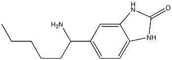 5-(1-aminohexyl)-2,3-dihydro-1H-1,3-benzodiazol-2-one Struktur