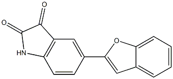 5-(1-benzofuran-2-yl)-1H-indole-2,3-dione Struktur