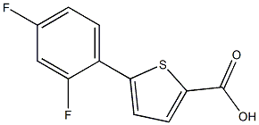 5-(2,4-difluorophenyl)thiophene-2-carboxylic acid Struktur