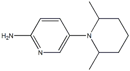 5-(2,6-dimethylpiperidin-1-yl)pyridin-2-amine Struktur