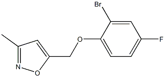 5-(2-bromo-4-fluorophenoxymethyl)-3-methyl-1,2-oxazole Struktur