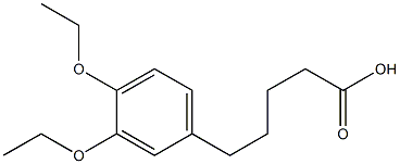 5-(3,4-diethoxyphenyl)pentanoic acid Struktur