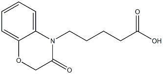 5-(3-oxo-3,4-dihydro-2H-1,4-benzoxazin-4-yl)pentanoic acid Struktur