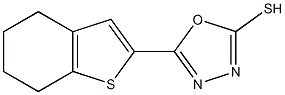 5-(4,5,6,7-tetrahydro-1-benzothiophen-2-yl)-1,3,4-oxadiazole-2-thiol Struktur