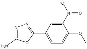 5-(4-methoxy-3-nitrophenyl)-1,3,4-oxadiazol-2-amine Struktur