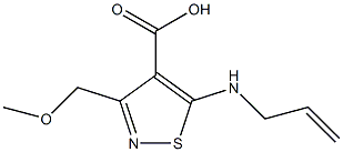 5-(allylamino)-3-(methoxymethyl)isothiazole-4-carboxylic acid Struktur