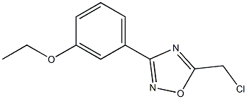 5-(chloromethyl)-3-(3-ethoxyphenyl)-1,2,4-oxadiazole Struktur