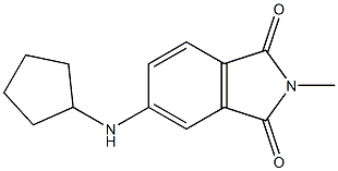 5-(cyclopentylamino)-2-methyl-2,3-dihydro-1H-isoindole-1,3-dione Struktur