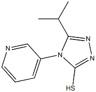 5-(propan-2-yl)-4-(pyridin-3-yl)-4H-1,2,4-triazole-3-thiol Struktur