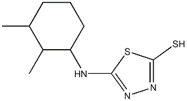 5-[(2,3-dimethylcyclohexyl)amino]-1,3,4-thiadiazole-2-thiol Struktur