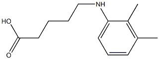 5-[(2,3-dimethylphenyl)amino]pentanoic acid Struktur