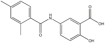 5-[(2,4-dimethylbenzoyl)amino]-2-hydroxybenzoic acid Struktur