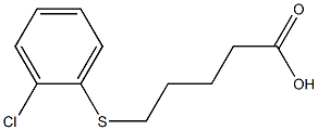 5-[(2-chlorophenyl)sulfanyl]pentanoic acid Struktur