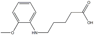 5-[(2-methoxyphenyl)amino]pentanoic acid Struktur