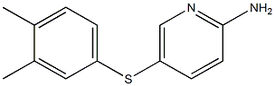 5-[(3,4-dimethylphenyl)sulfanyl]pyridin-2-amine Struktur