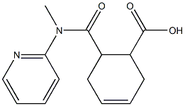 6-[methyl(pyridin-2-yl)carbamoyl]cyclohex-3-ene-1-carboxylic acid Struktur