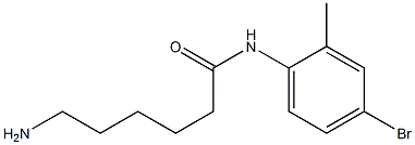 6-amino-N-(4-bromo-2-methylphenyl)hexanamide Struktur